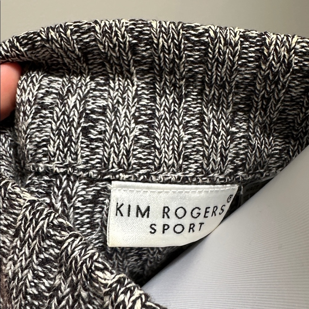 Kim Rogers Gray Zip-Up Cardigan Sweater - Picture 2 of 4